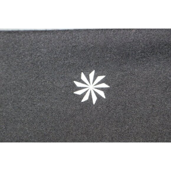 Athleta Black Faux Wrap Pull On Skirt-Size Medium-Back Zip Pocket - Picture 9 of 10